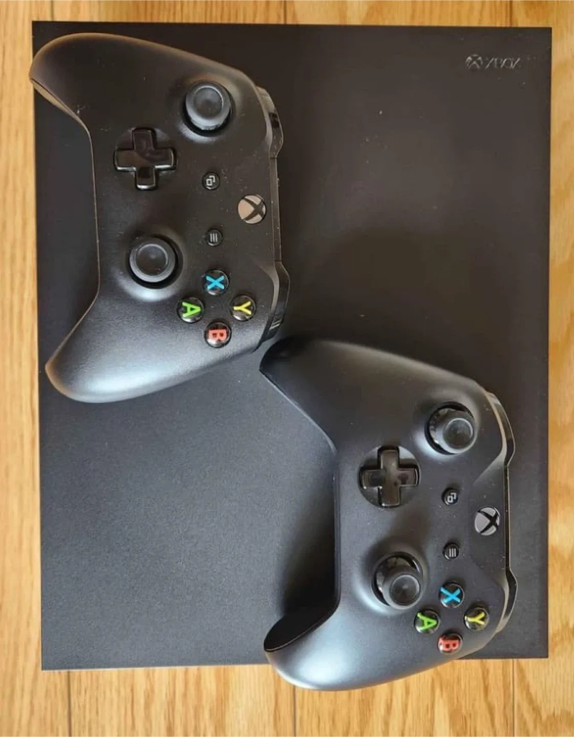 Xbox One X Console with 2 Controllers & 3 Games || Open to Trade image indicator(4)