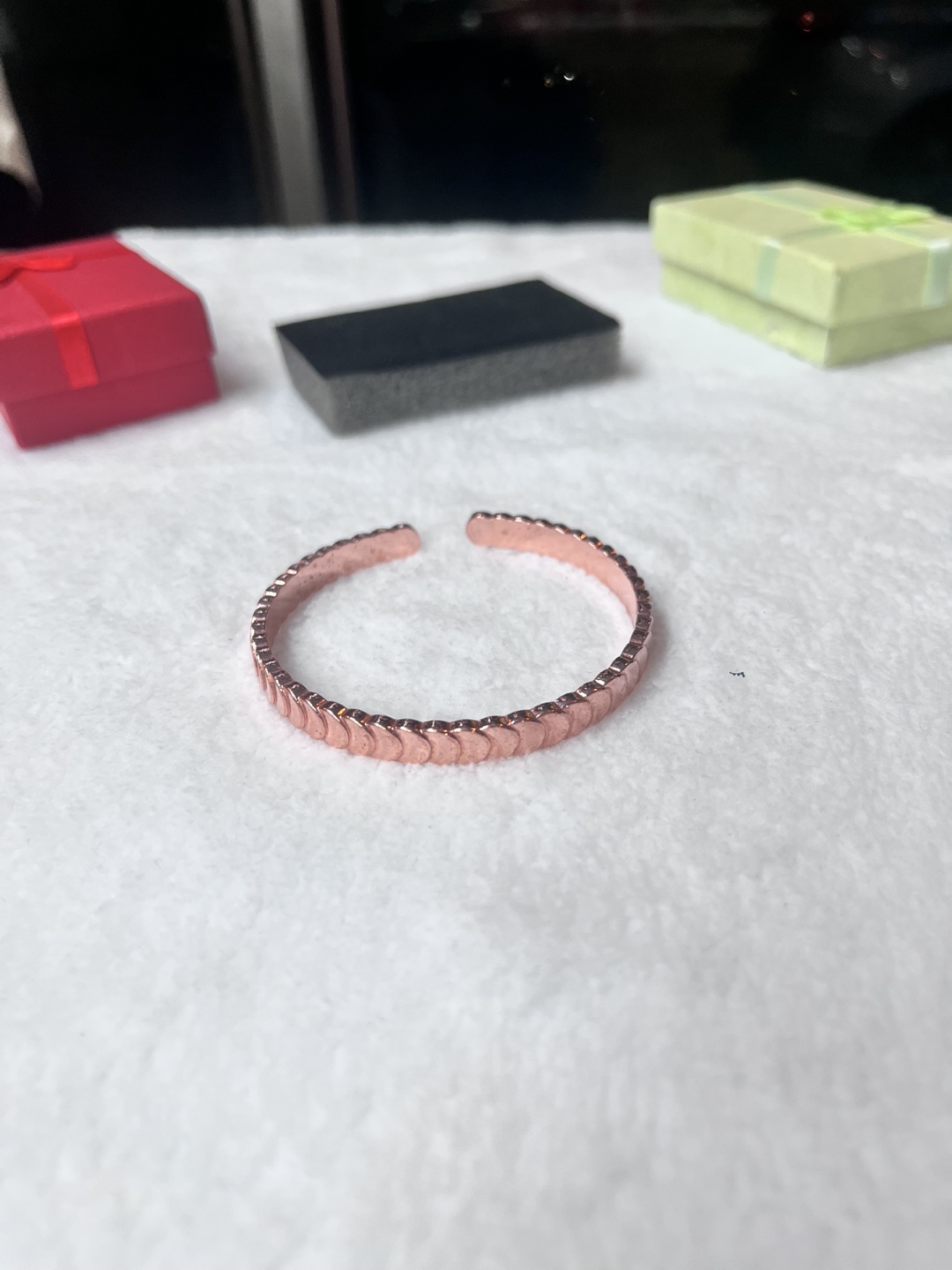 Copper Tone Bangle Bracelet - photo 2