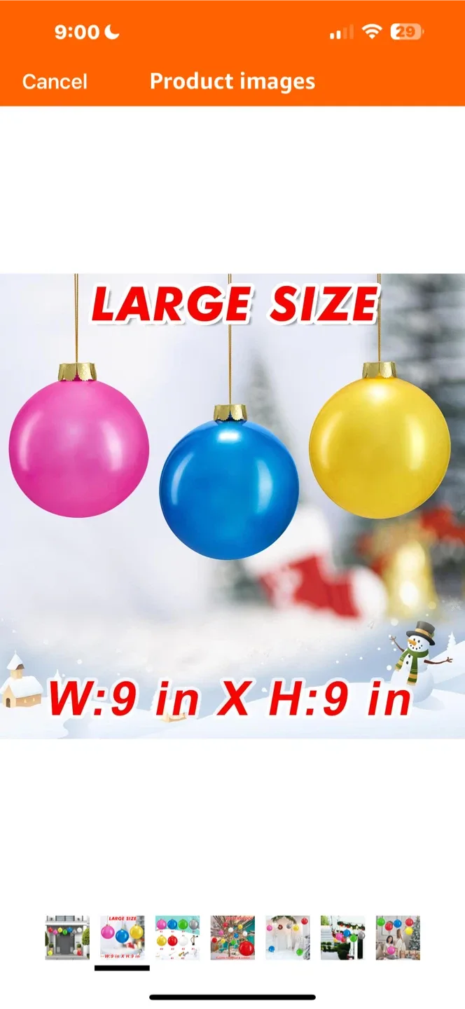 MIJOYEE Inflatable Christmas Ornaments (5 pcs) image indicator(7)