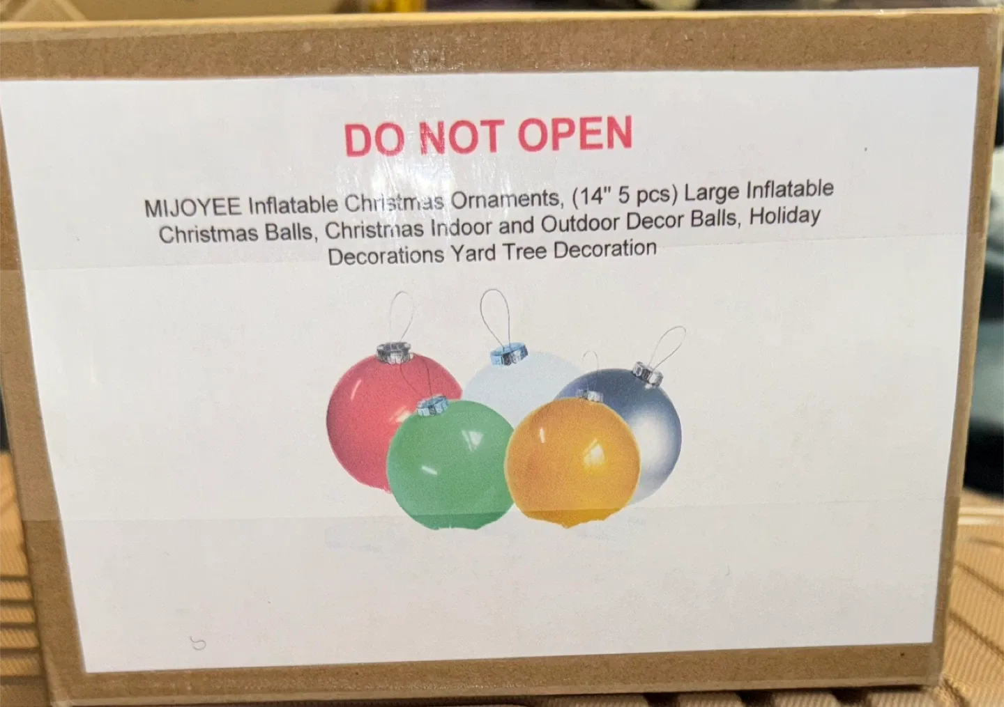 MIJOYEE Inflatable Christmas Ornaments (5 pcs)