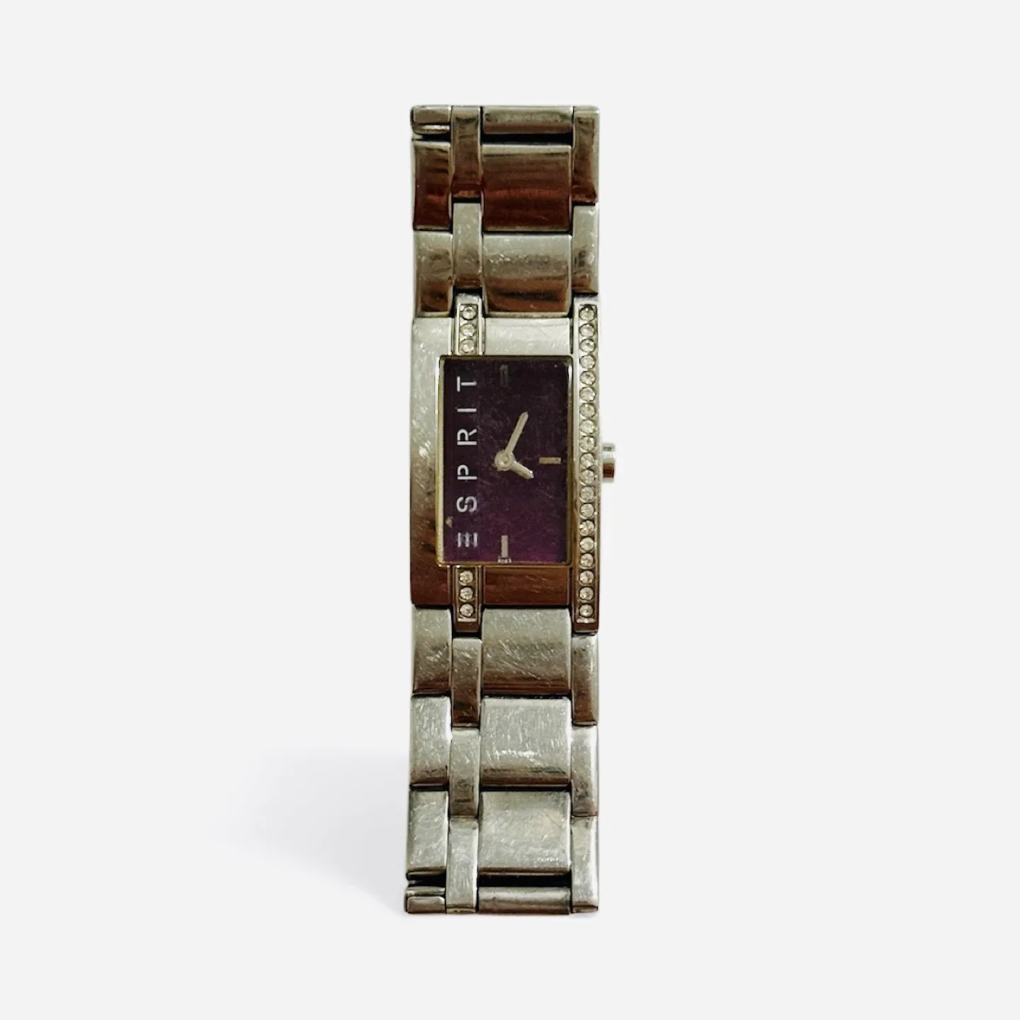 Esprit Women’s Silver Bracelet Watch – Rhinestone Accents
