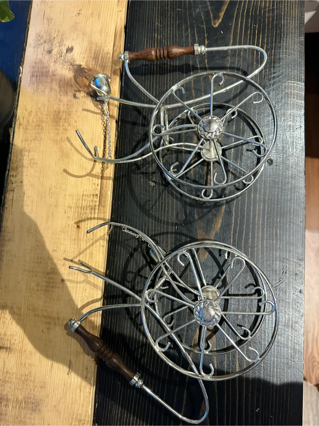 Vintage Silver Wine Rack - Tricycle Design - photo 4