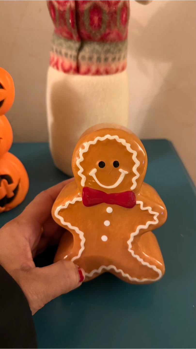Ceramic Gingerbread Man Figurine