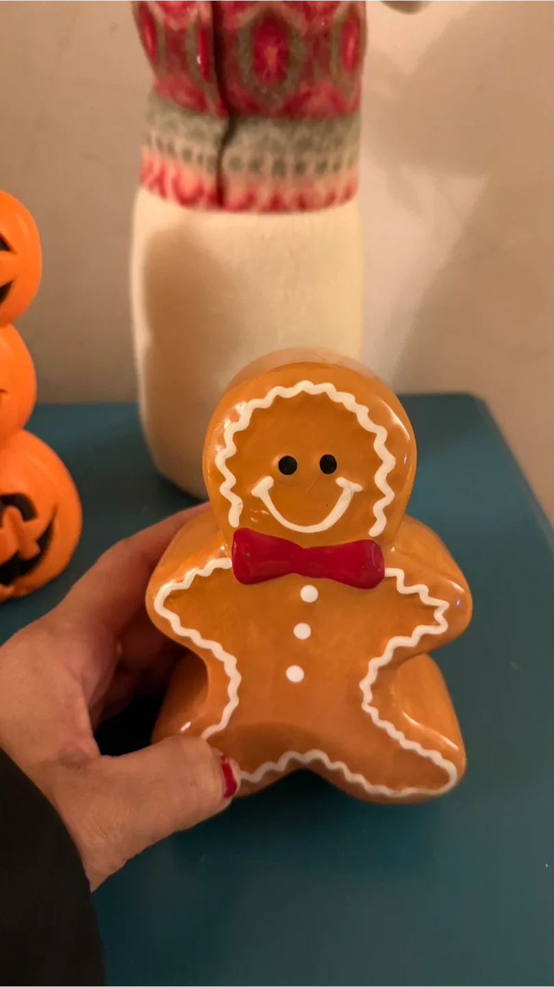 Ceramic Gingerbread Man Figurine