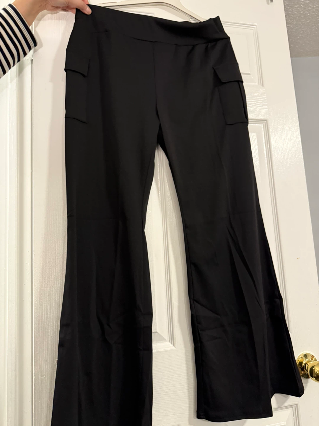 Black Flare Pants & H&M Linen Shirt & Bliss Denim Jeans - photo 2