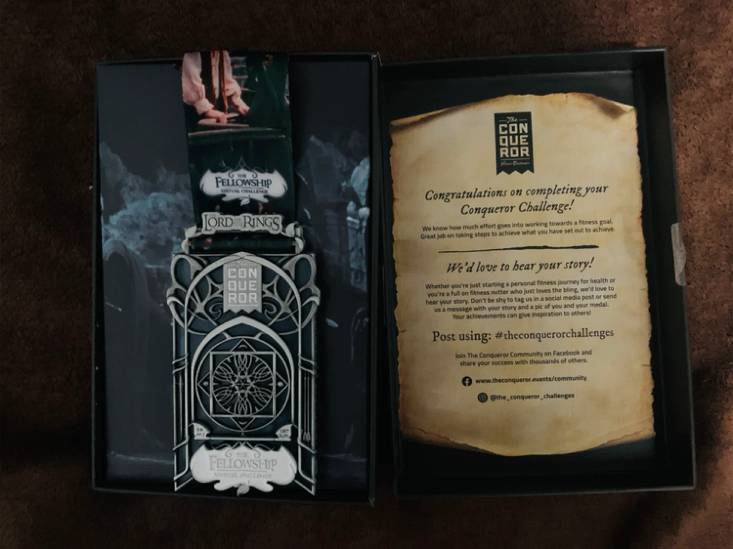 The Conqueror Lord Of The Rings The Fellowship Virtual Challenge - photo 2