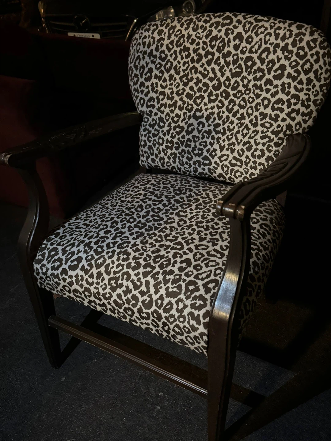 Leopard Print Accent Chair - photo 2