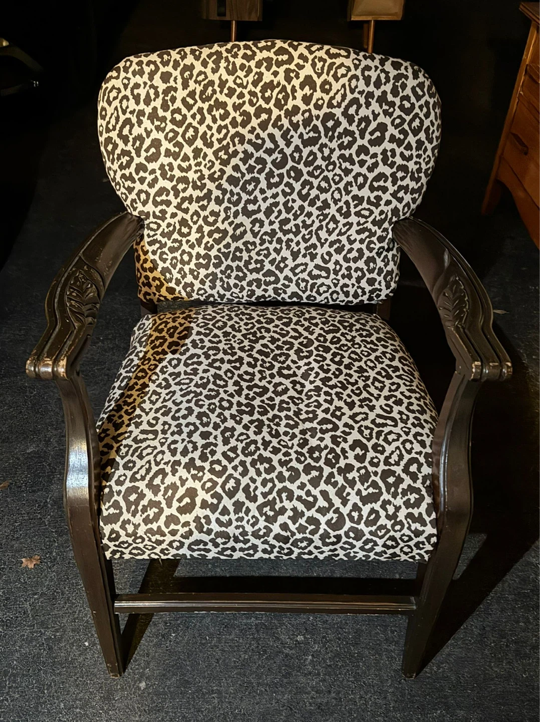 Leopard Print Accent Chair - photo 3