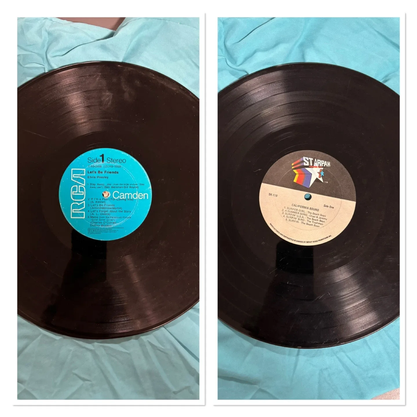 14 Mixed Vinyl Records - Elvis, Beach Boys & More image indicator(5)