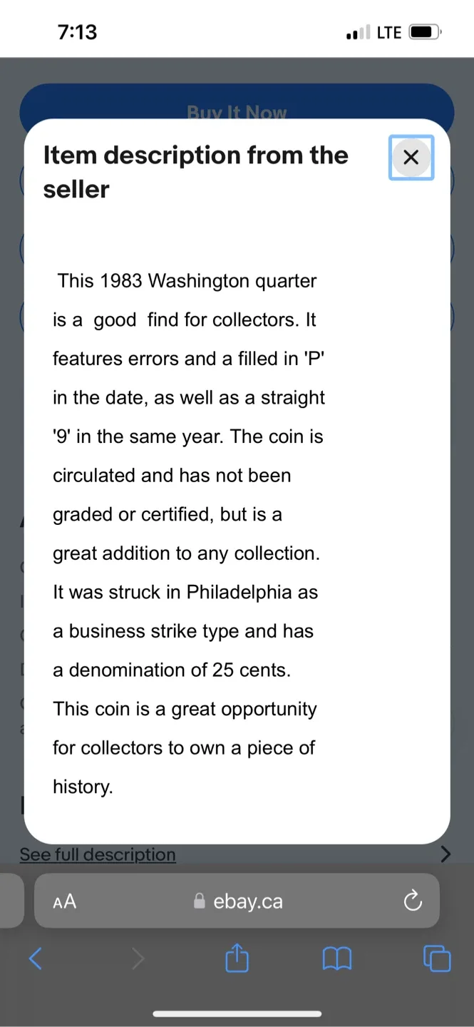 QUARTER FILLED WITH MULTIPLE ERRORS image indicator(4)