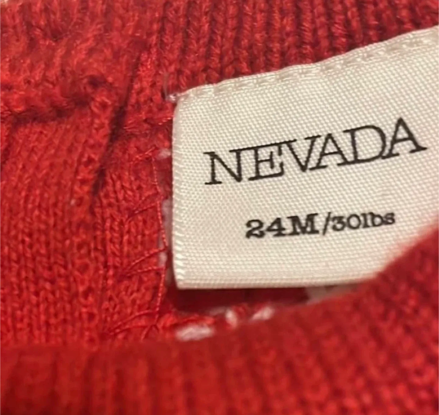 Nevada 24M Holiday Sweater - Red & White image indicator(3)
