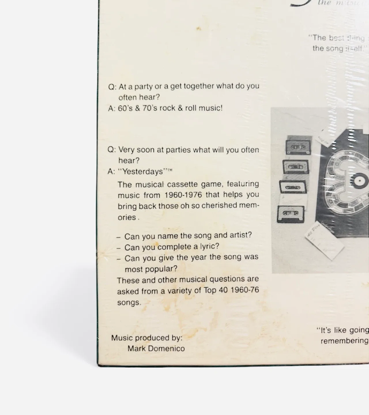 Yesterdays — The Musical Cassette Game — New image indicator(4)