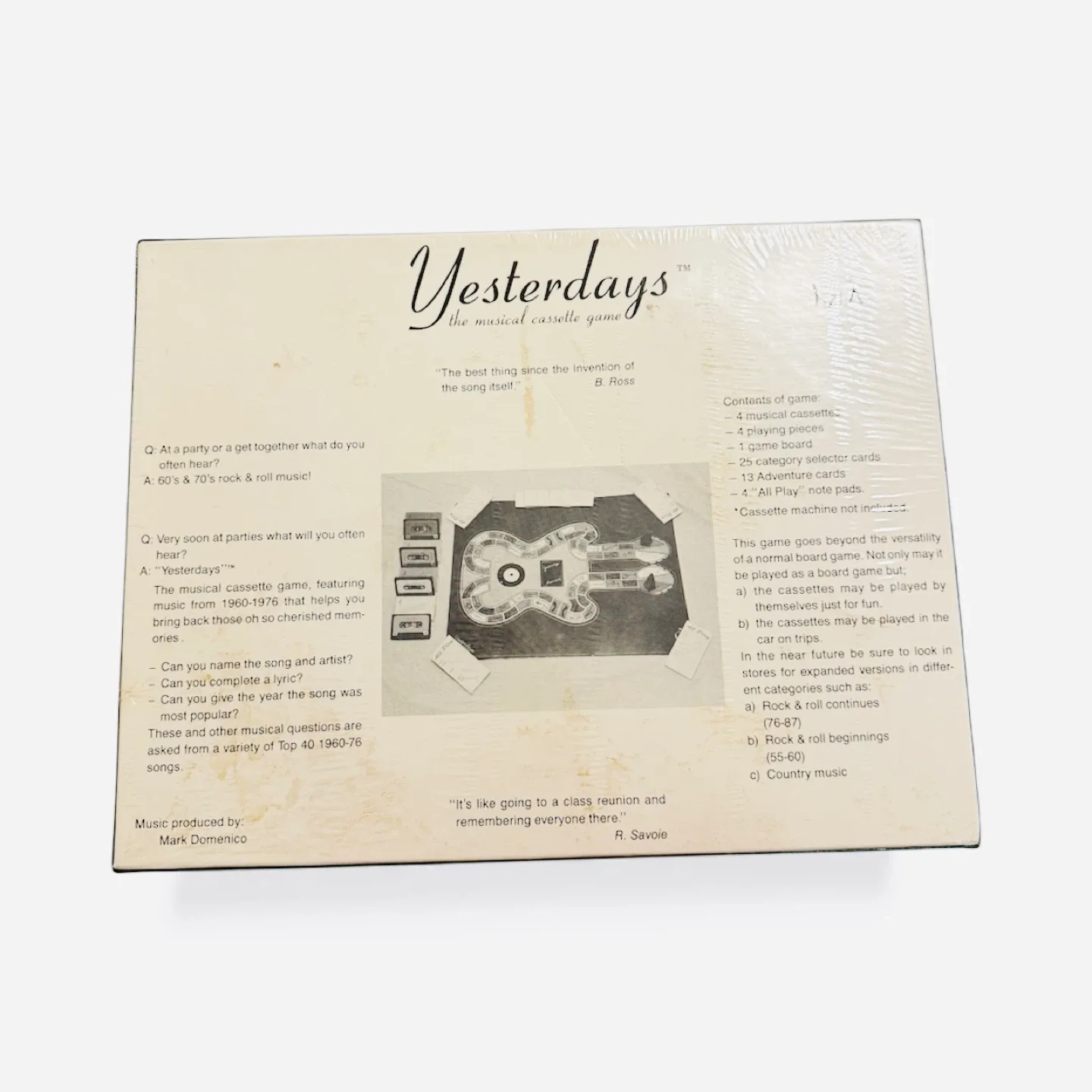 Yesterdays — The Musical Cassette Game — New image indicator(3)