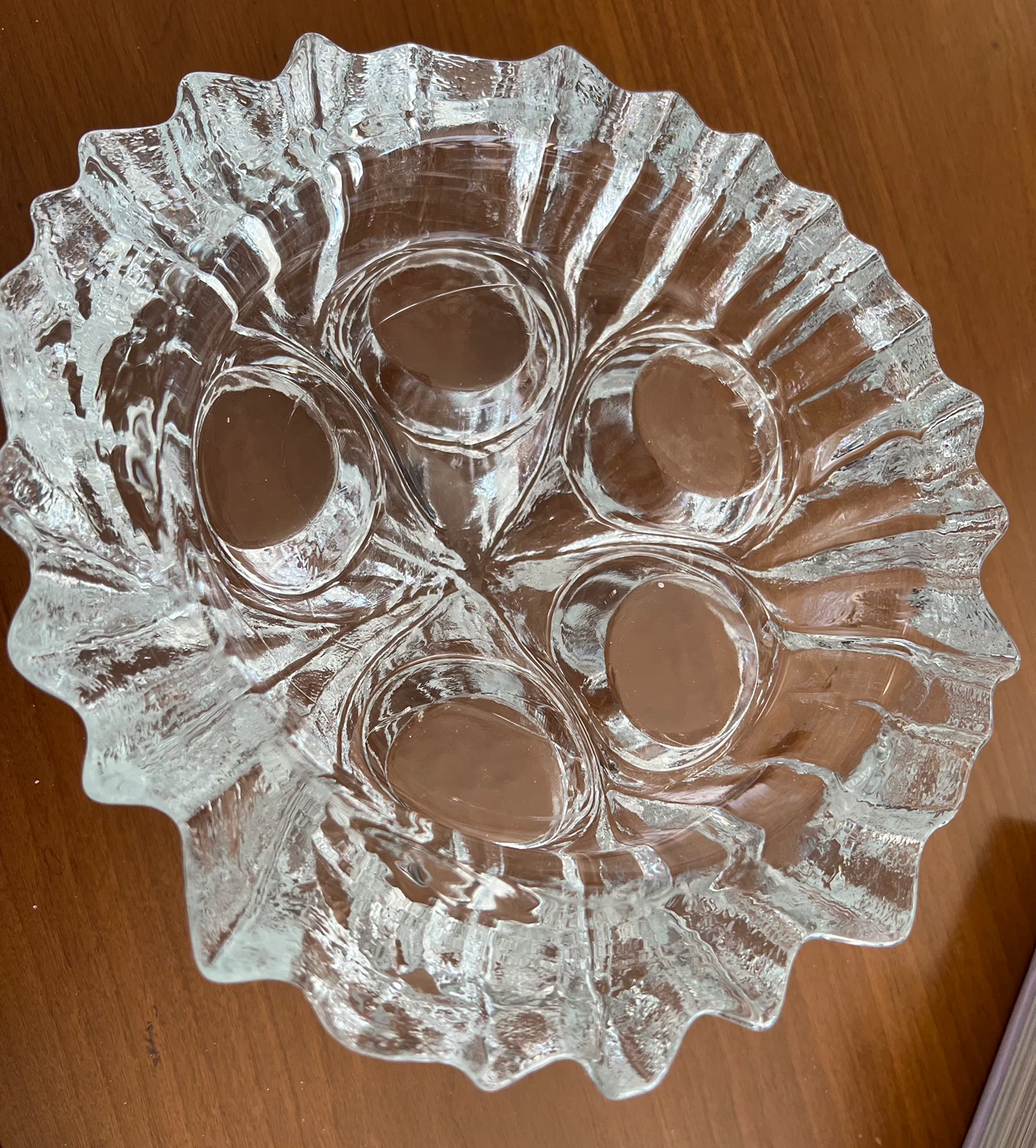 Glass Candle Holder with LED Candles - photo 3