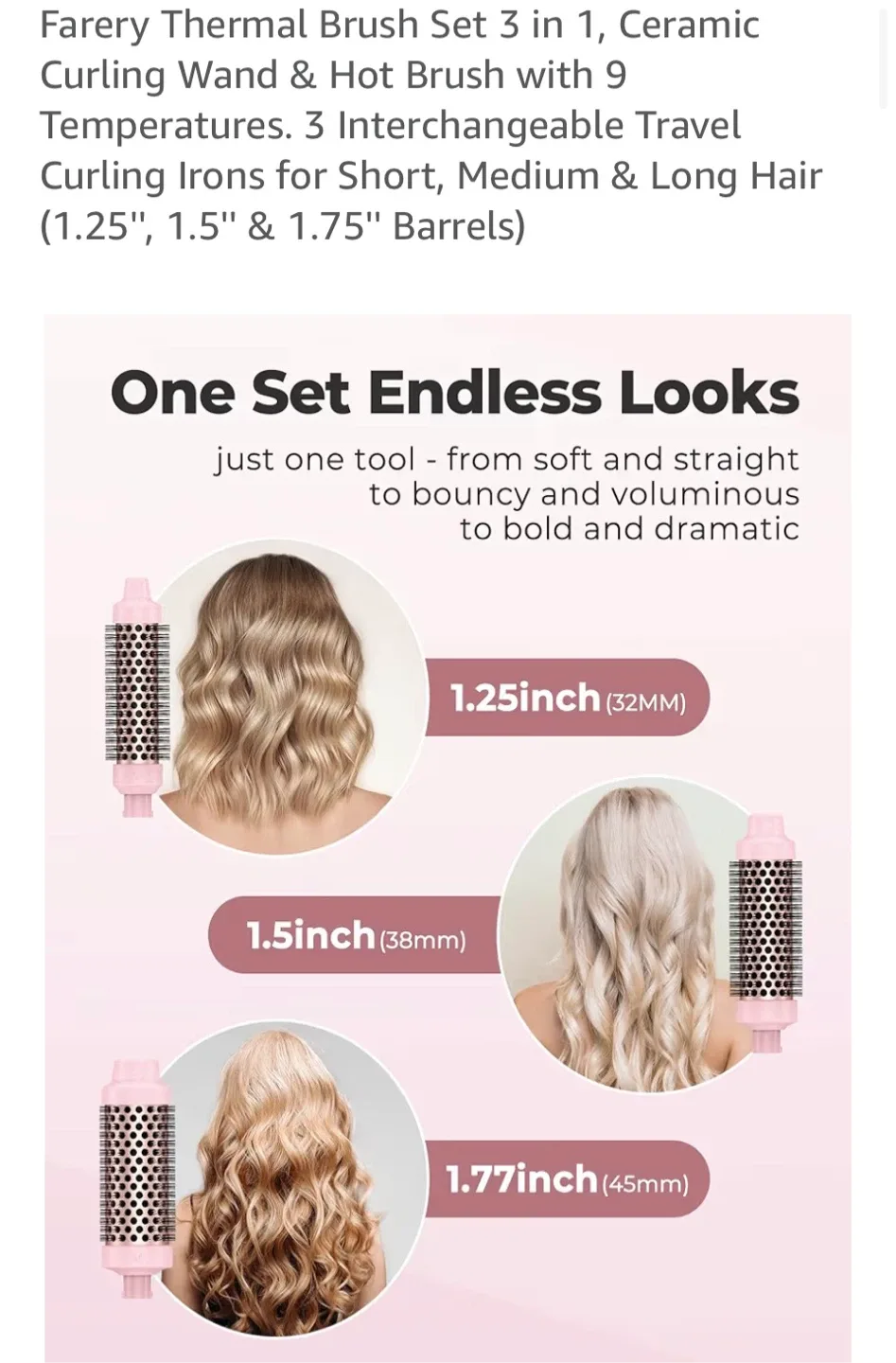 Farery Thermal Brush Set 3 in 1 - New in Box image indicator(5)