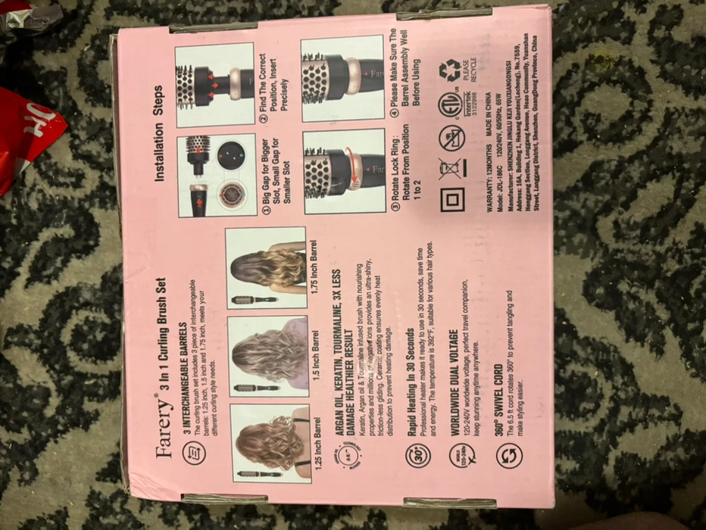 Farery Thermal Brush Set 3 in 1 - New in Box image indicator(3)