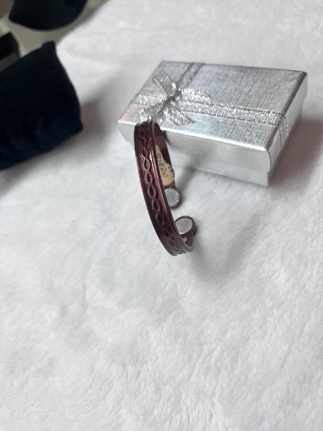 Copper Tone Bangle Bracelet Cobre - photo 2