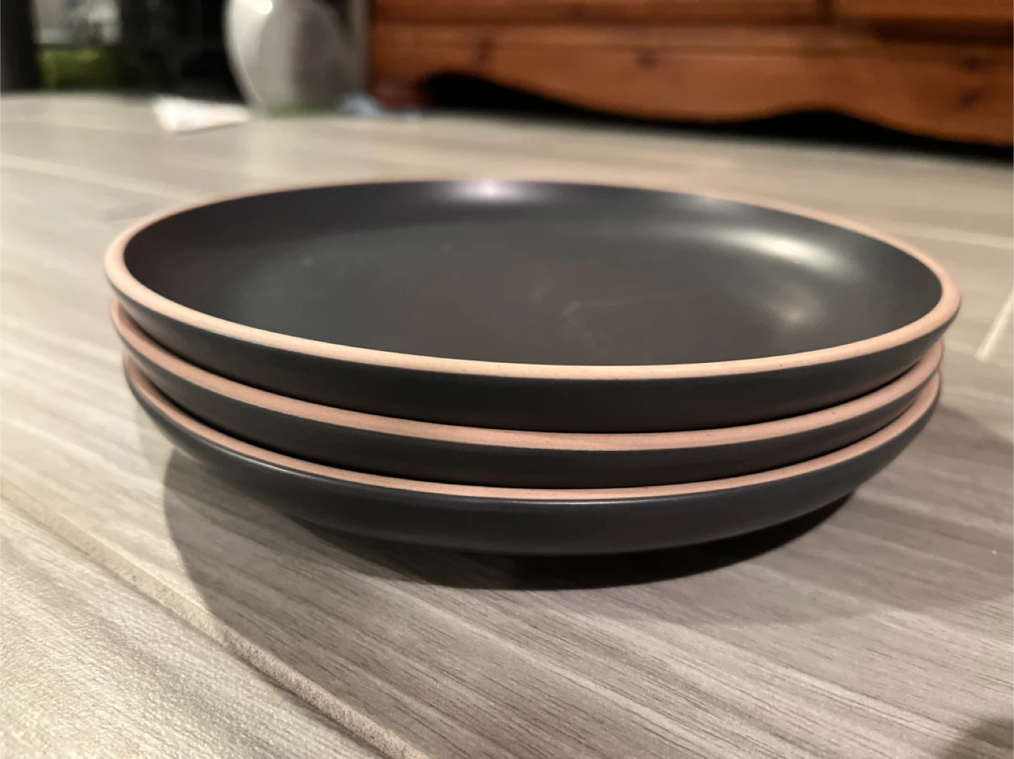 3 dark blue plates - photo 4