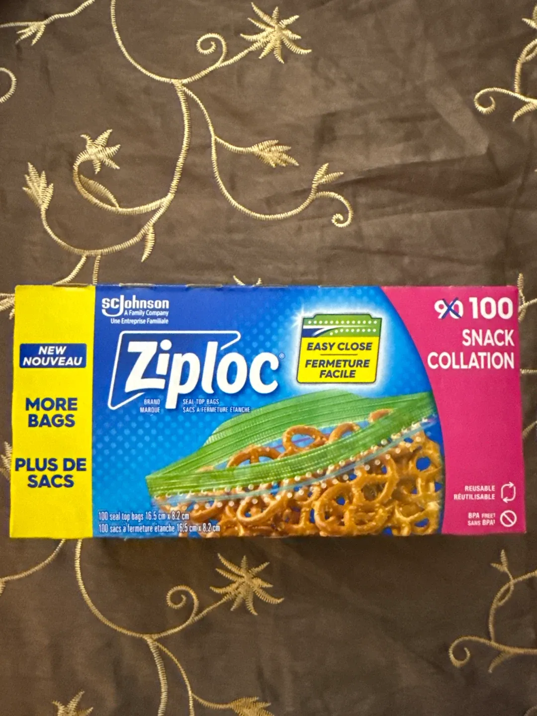 Ziploc Snack Bags – 5 Boxes (100 each) – Brand New image indicator(2)