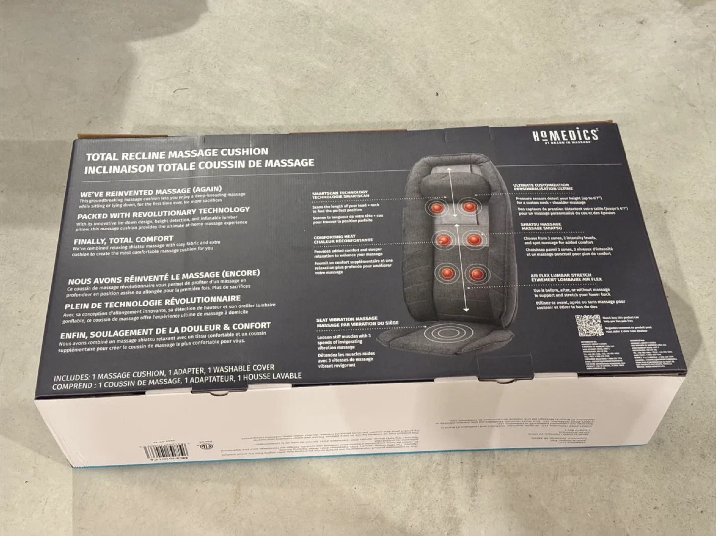 HoMedics Total Recline Massage Cushion image indicator(2)