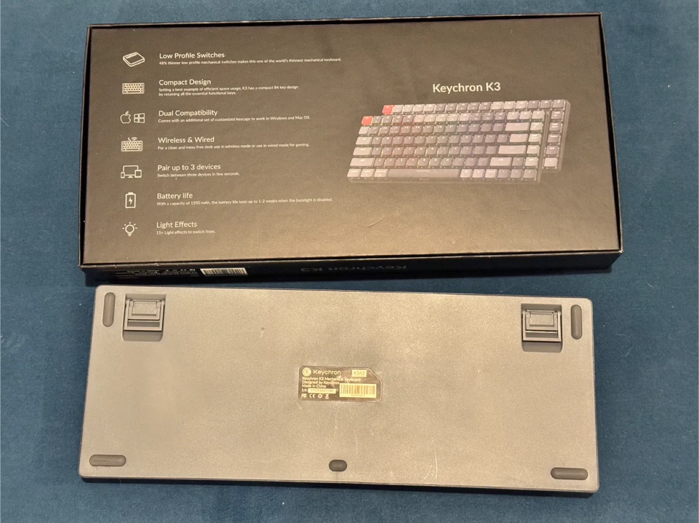 Keychron K3 Wireless Mechanical Keyboard - Like New image indicator(2)