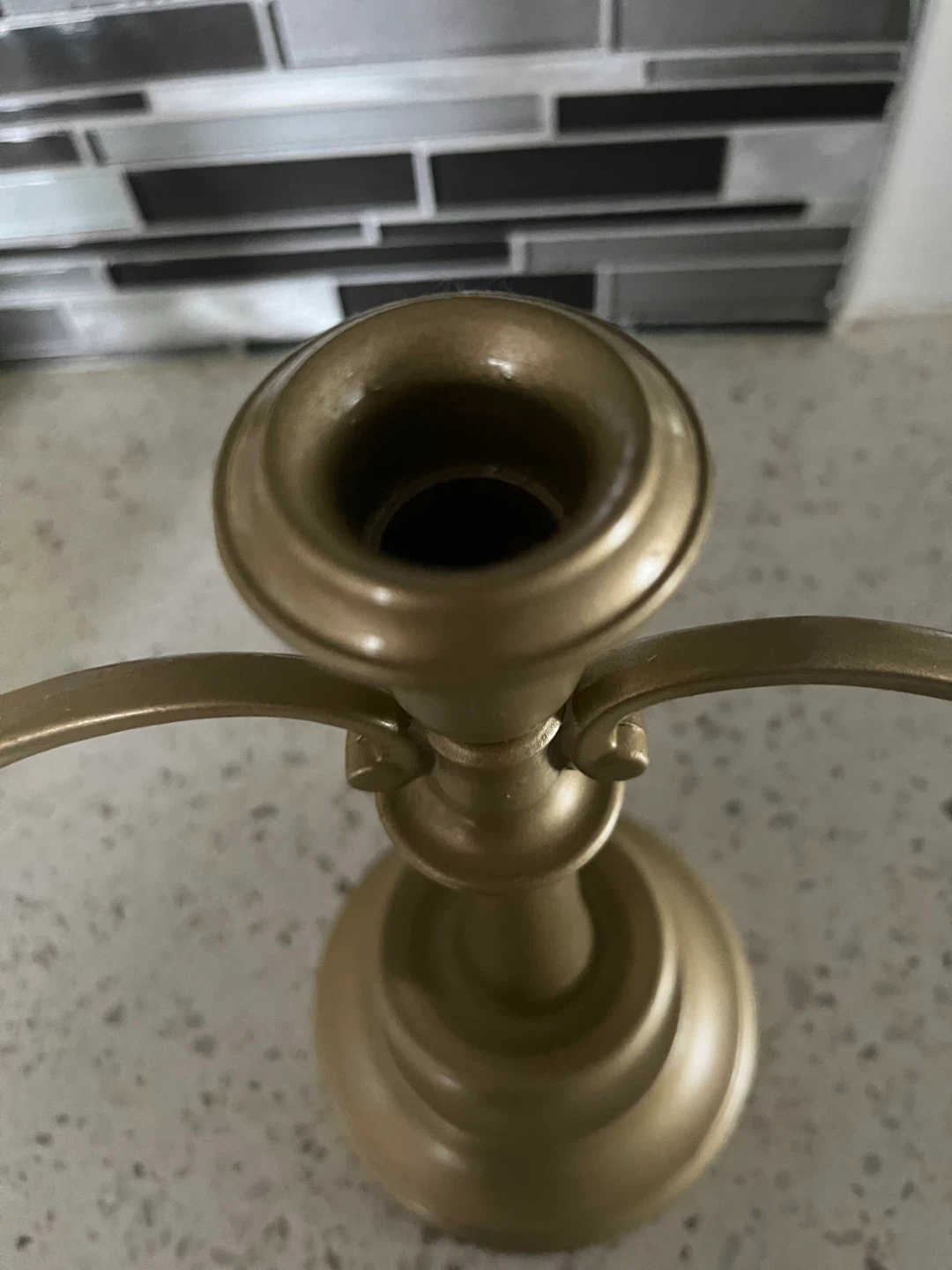 Gold Coloured Candlestick Holder - photo 4