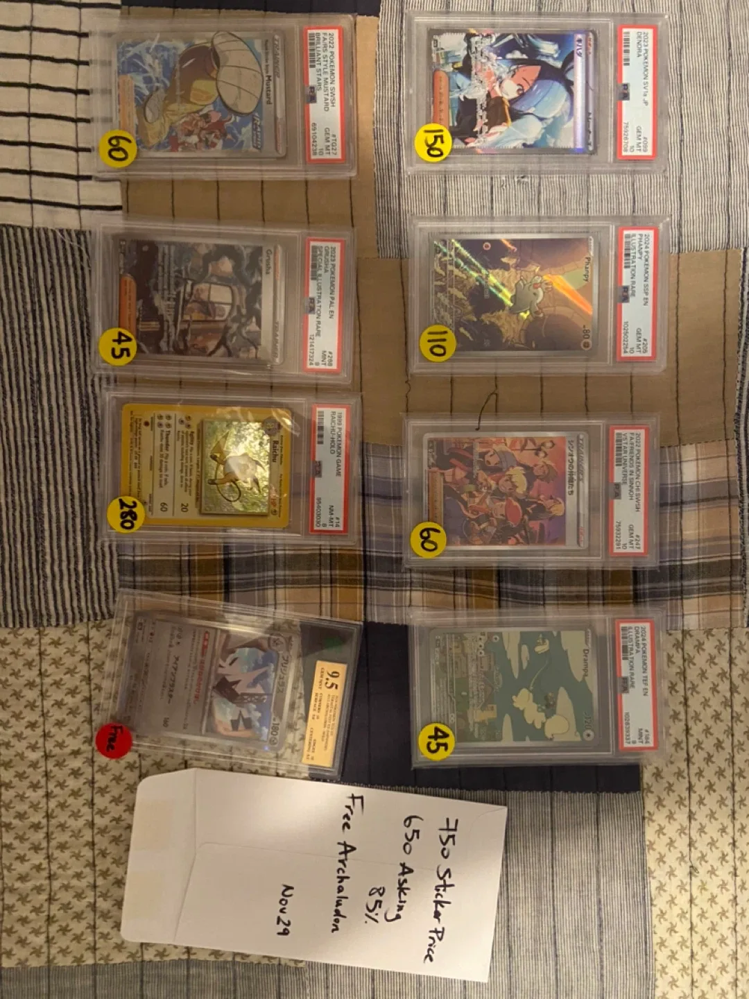PSA Graded Pokémon Cards - Various Sets & Conditions