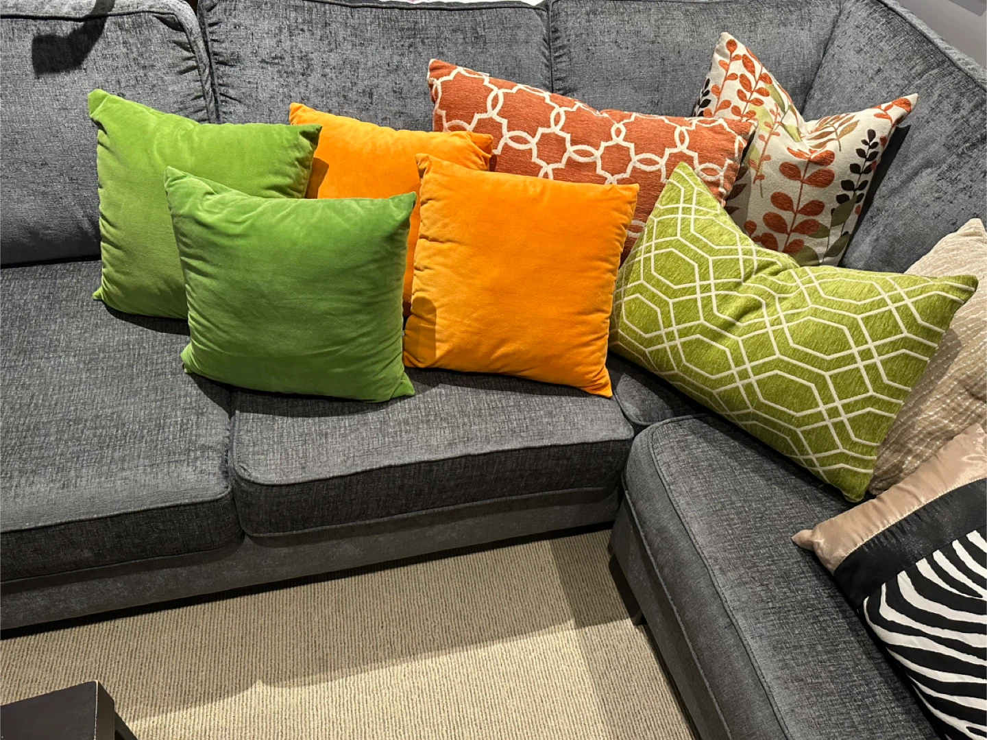 Staging Assorted Decorative Throw Pillows - photo 5
