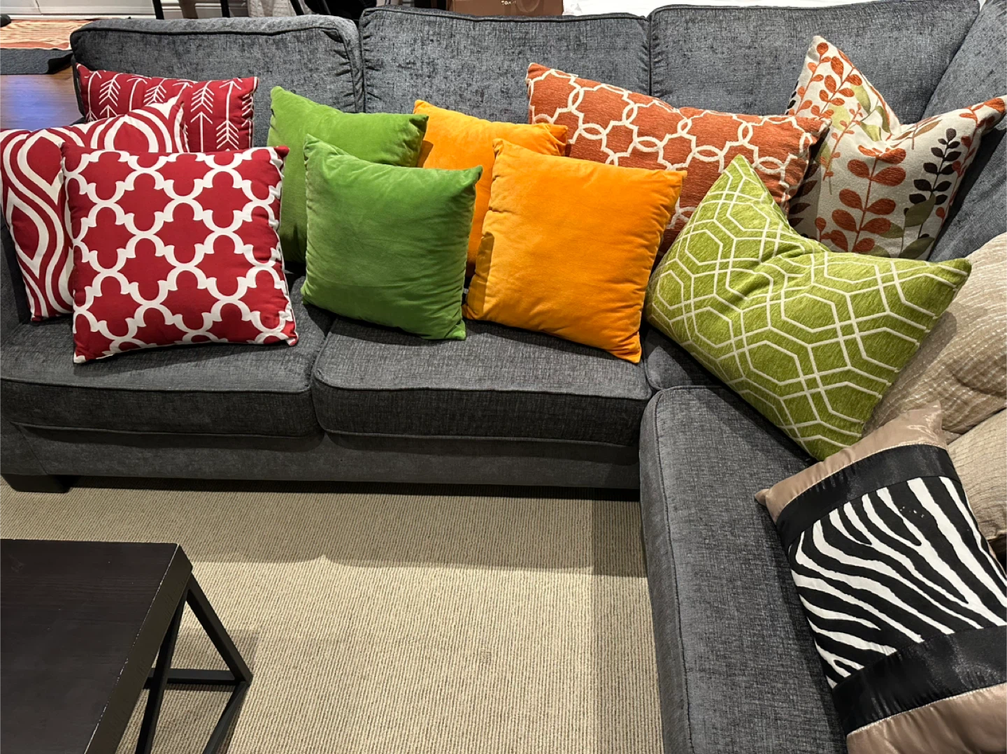 Staging Assorted Decorative Throw Pillows - photo 2