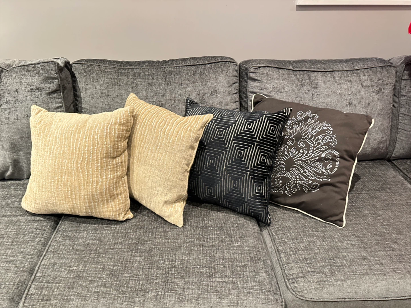 Staging Assorted Decorative Throw Pillows - photo 3