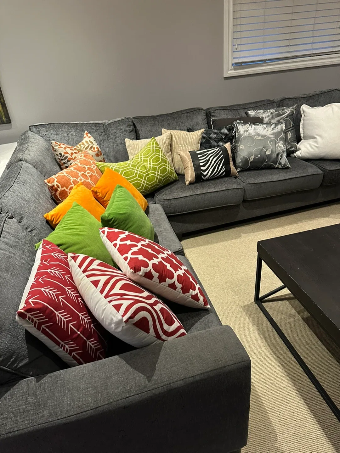 Staging Assorted Decorative Throw Pillows