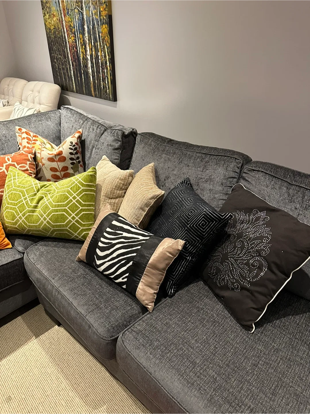 Staging Assorted Decorative Throw Pillows image indicator(7)