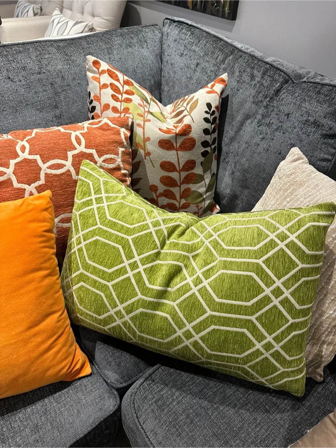 Staging Assorted Decorative Throw Pillows image indicator(8)