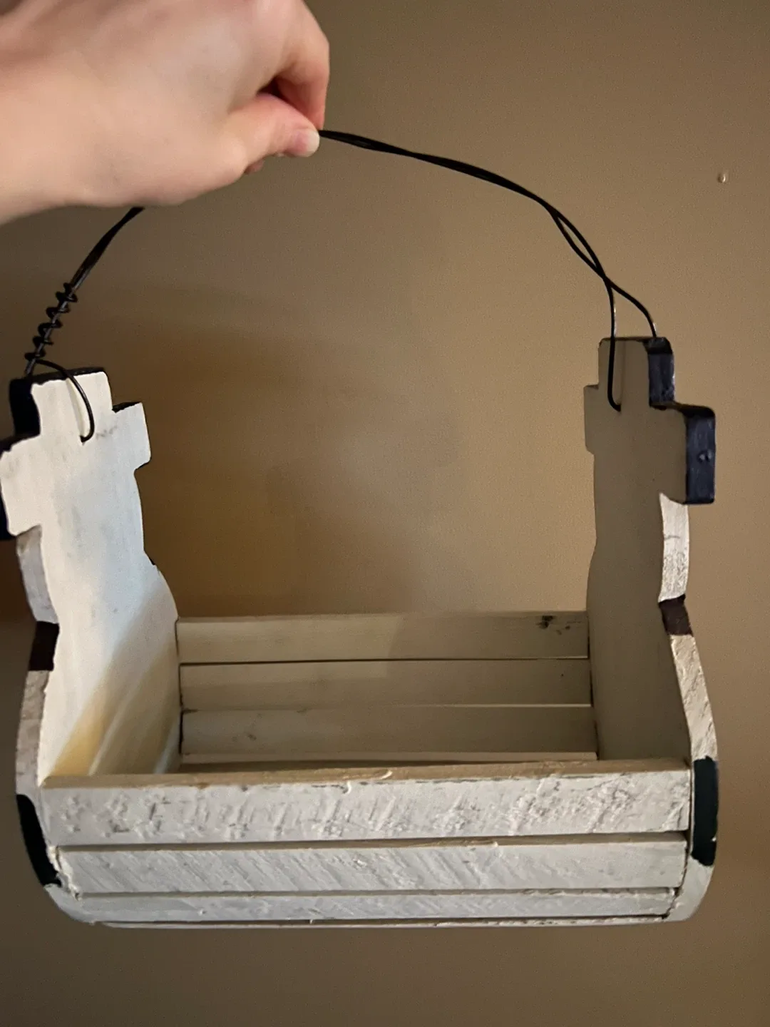 Wooden Snowman Basket image indicator(3)