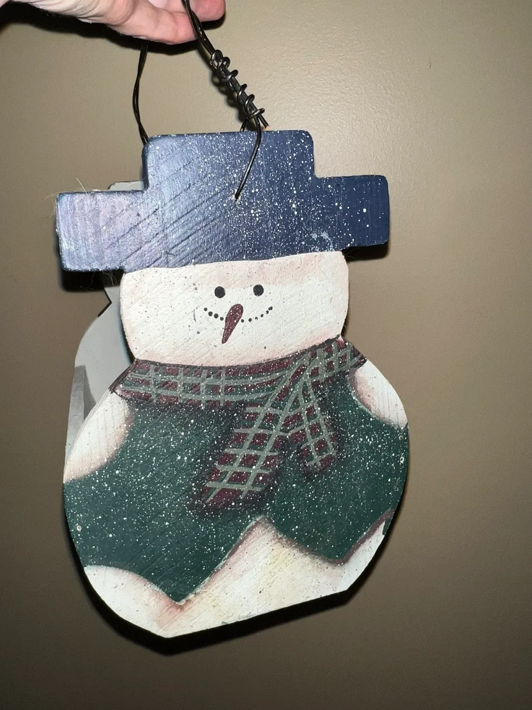 Wooden Snowman Basket image indicator(2)