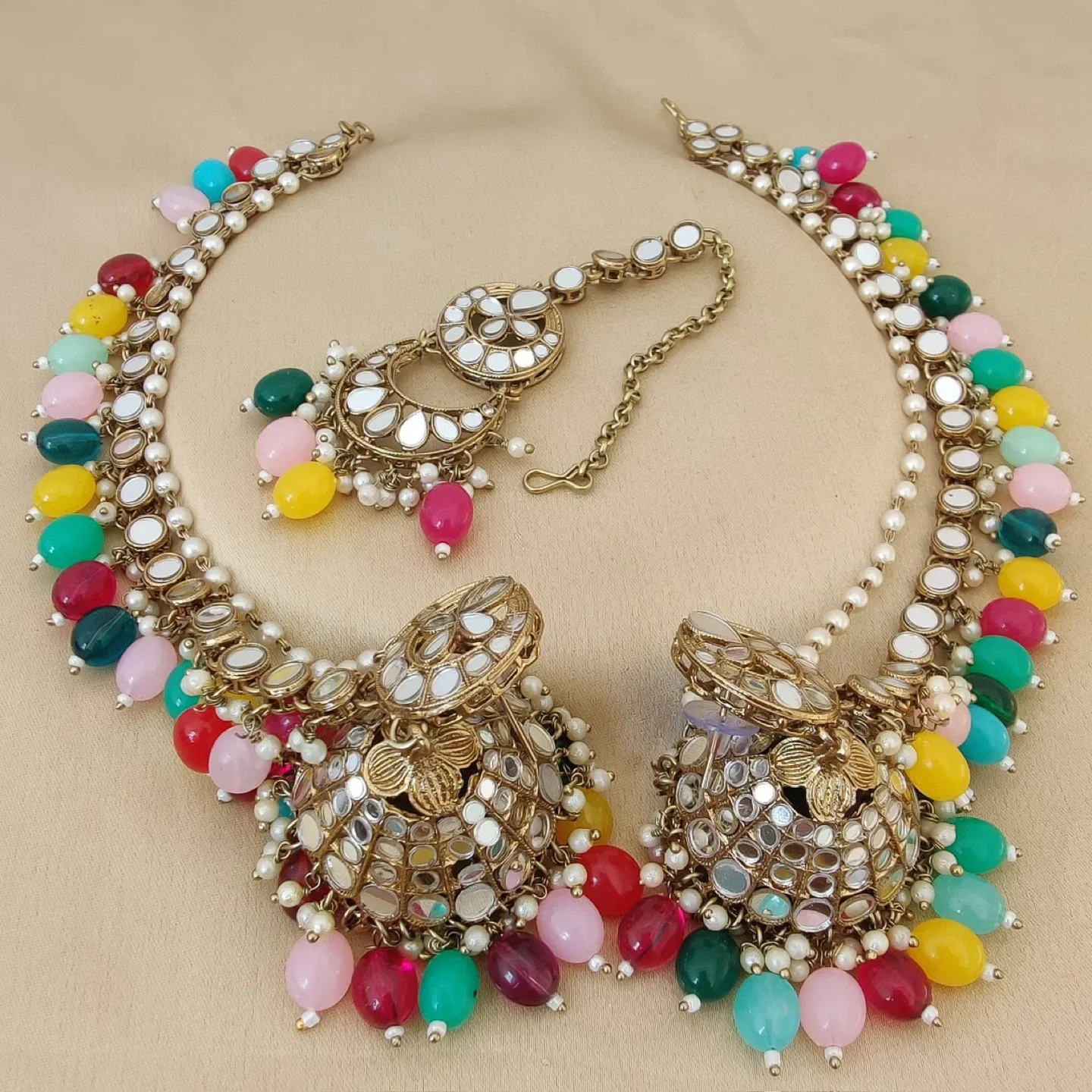 Necklace, Earrings & Headpiece Set