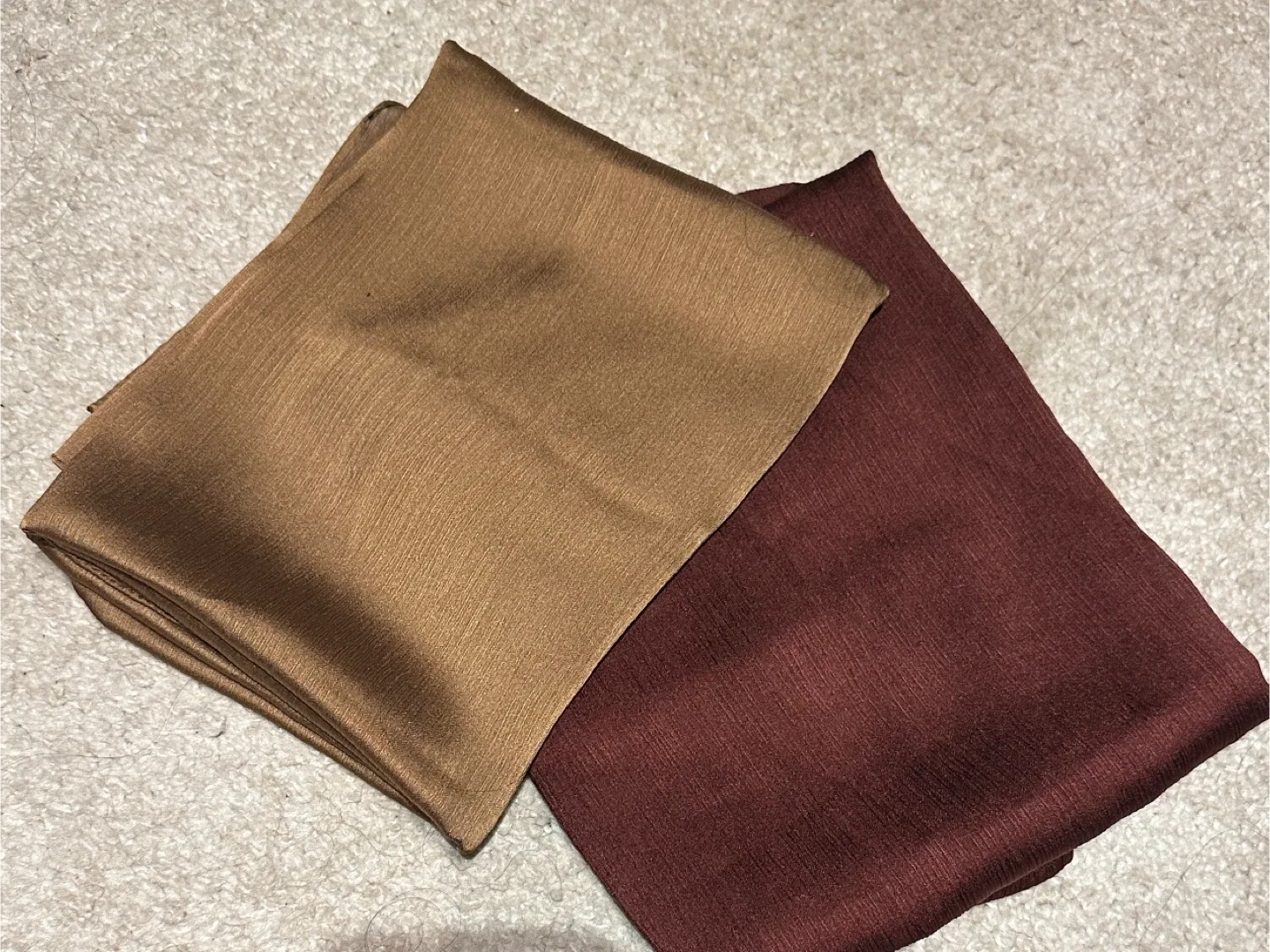 Two Silky Scarves -- New -$5 each