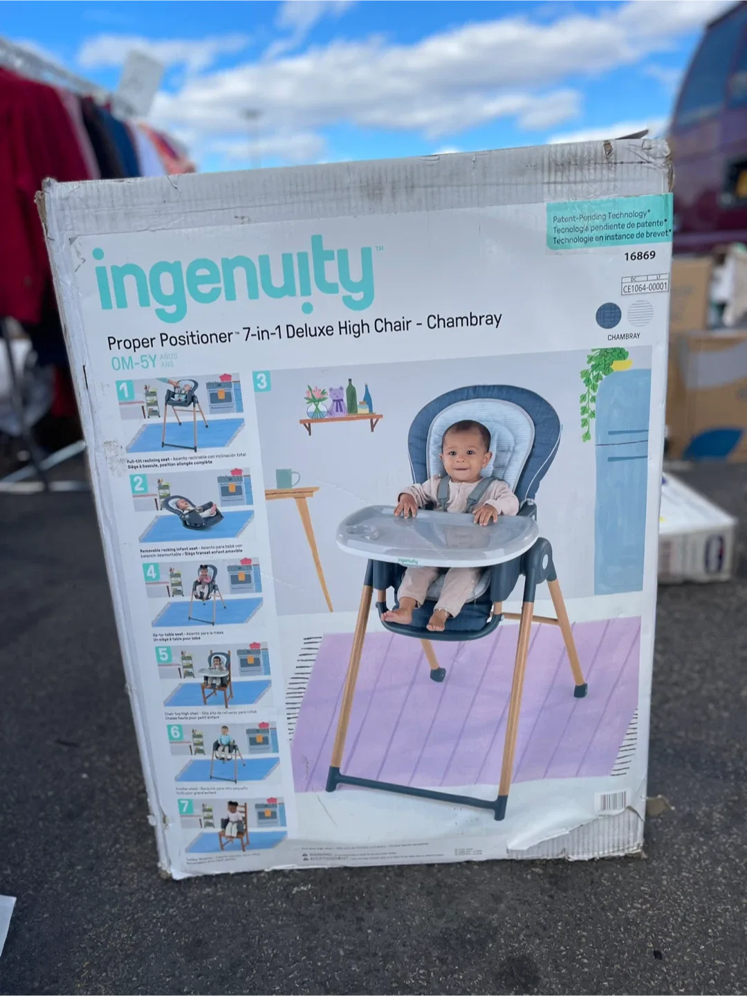 Ingenuity 7-in-1 Deluxe High Chair - Chambray