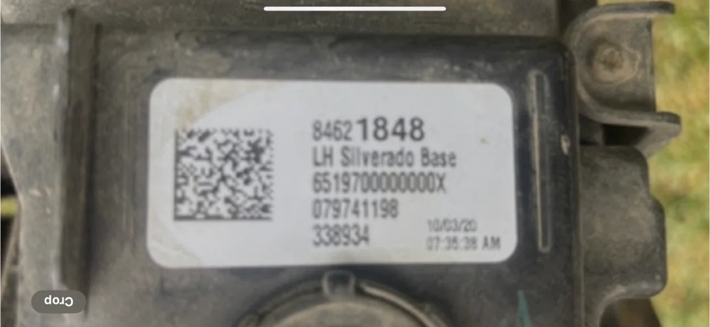 Silverado driver side headlight image indicator(3)