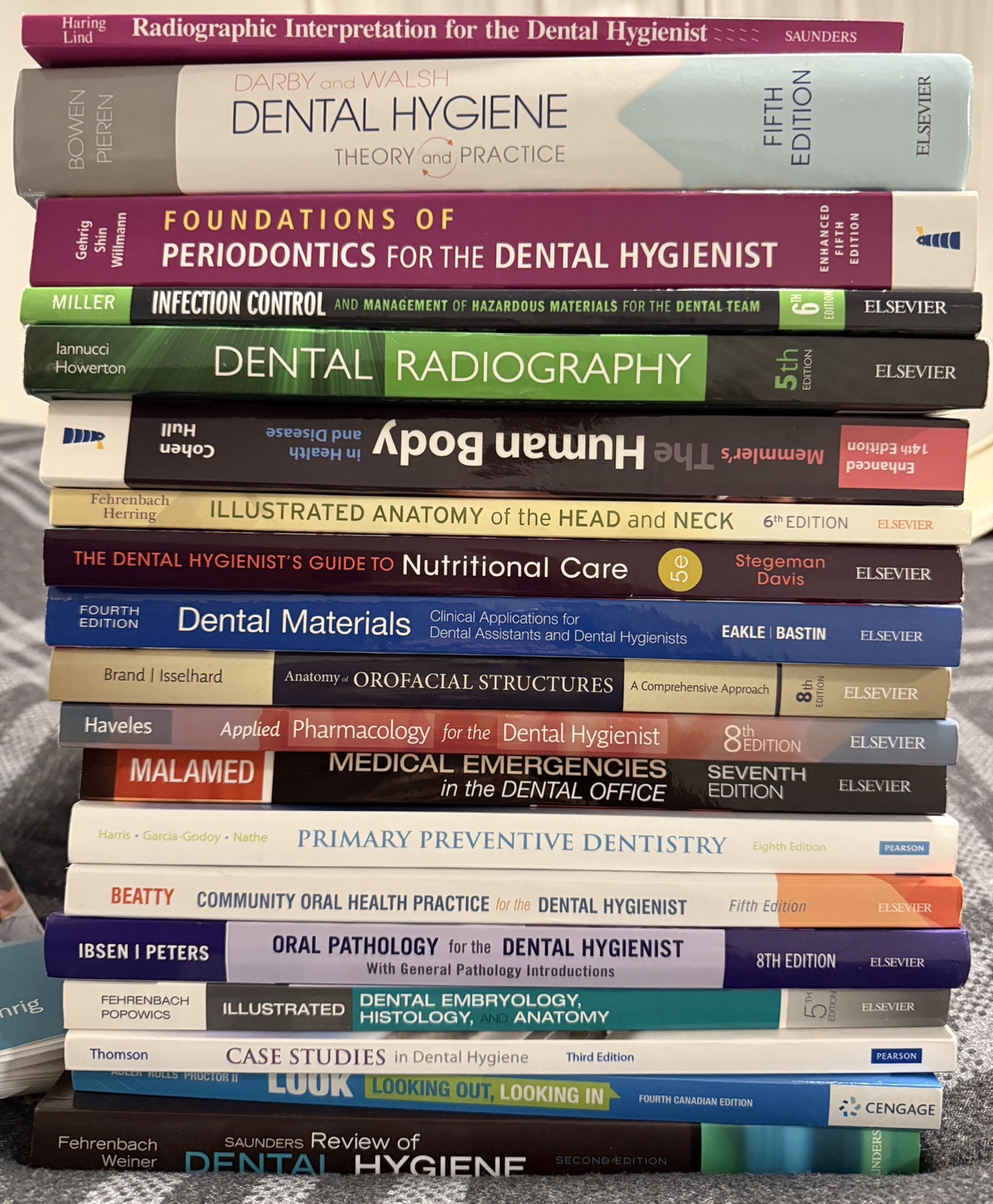 Dental Hygiene Textbooks - Various Editions