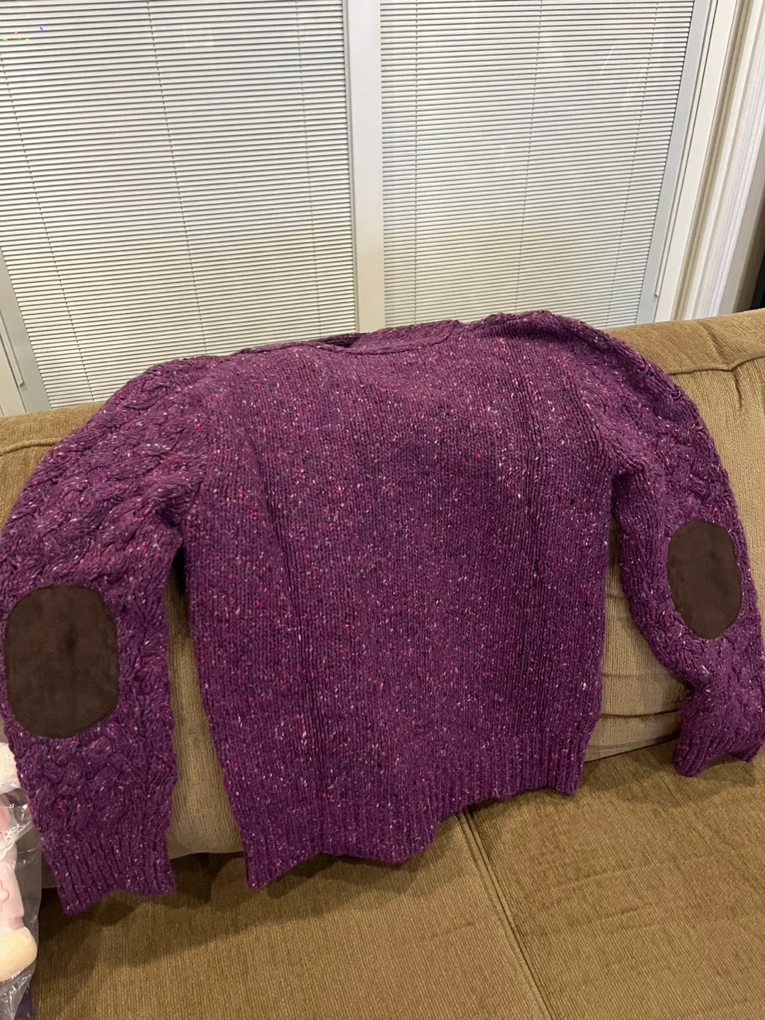 Zara Man Purple Knit Sweater - Size L image indicator(2)