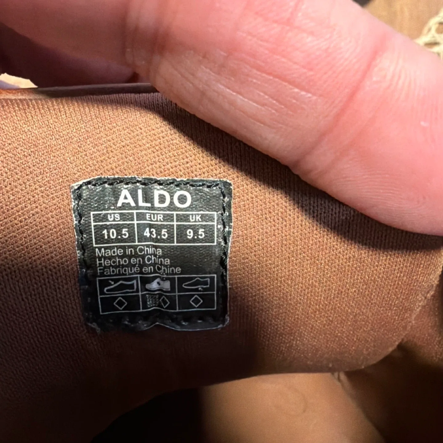 ALDO Brown Leather Hiking Boots - Size 10.5 image indicator(5)