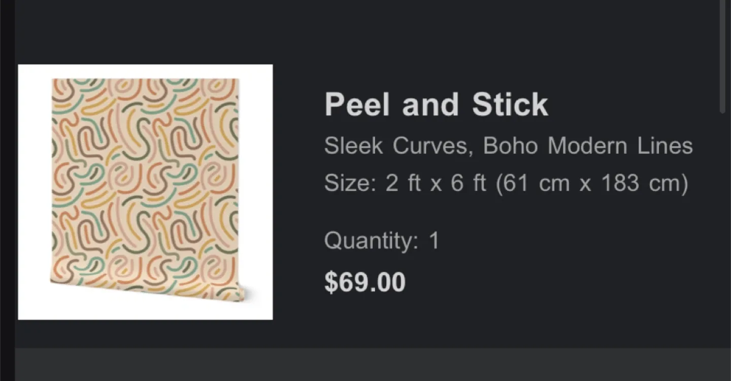 Spoonflower Peel and Stick Wallpaper - Boho Modern image indicator(2)