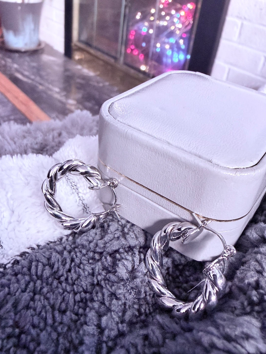 Silver Hoop Earrings - photo 2