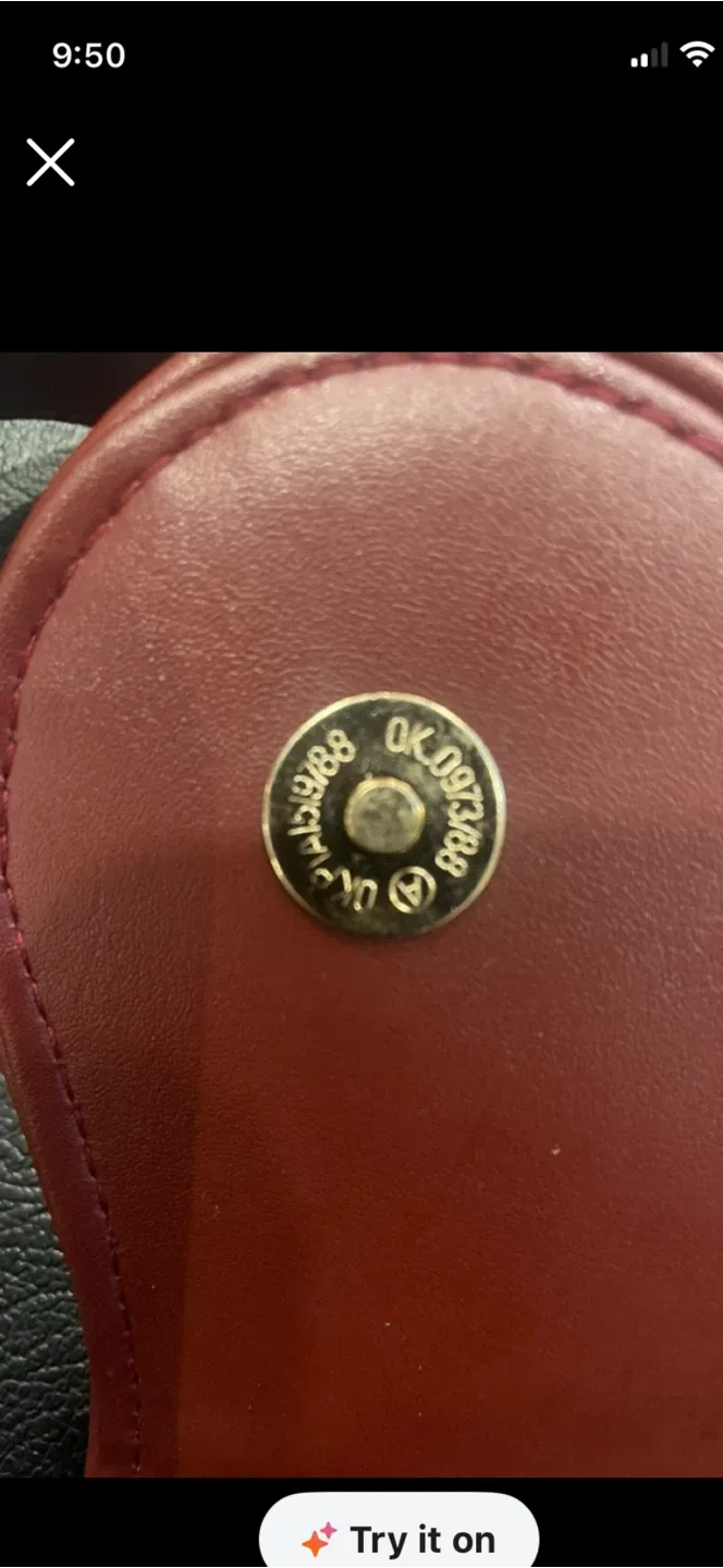 Christian Dior Saddle Bag - Burgundy Authentic with ID nr. image indicator(7)