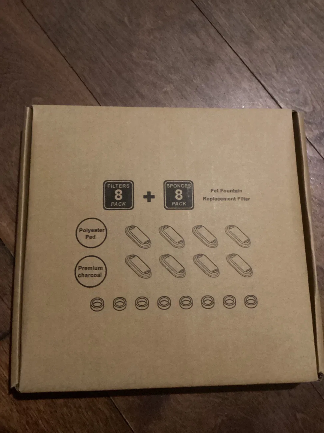 Pet Fountain Replacement Filter 8-Pack