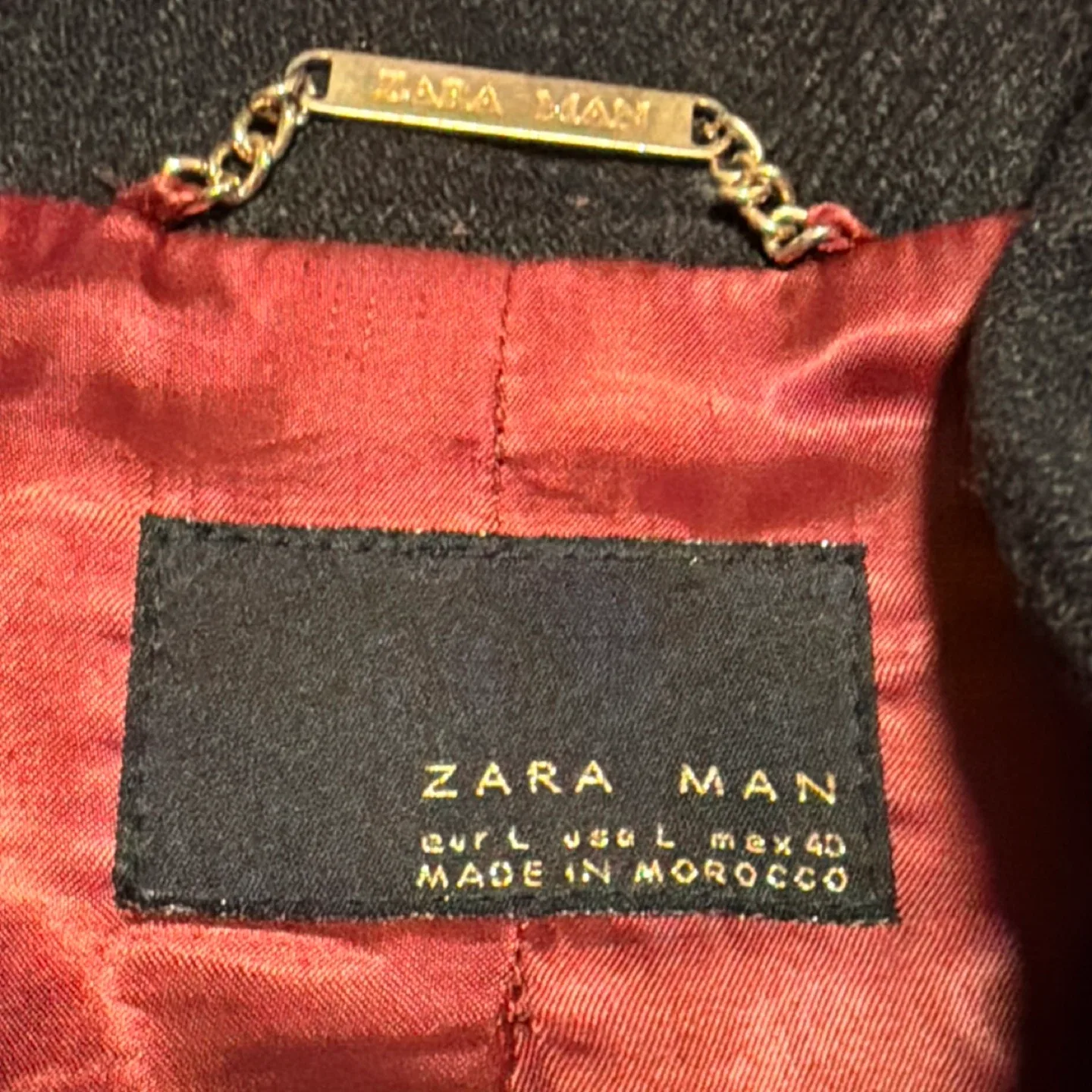 Zara Man Wool Blend Blazer - Size L image indicator(4)