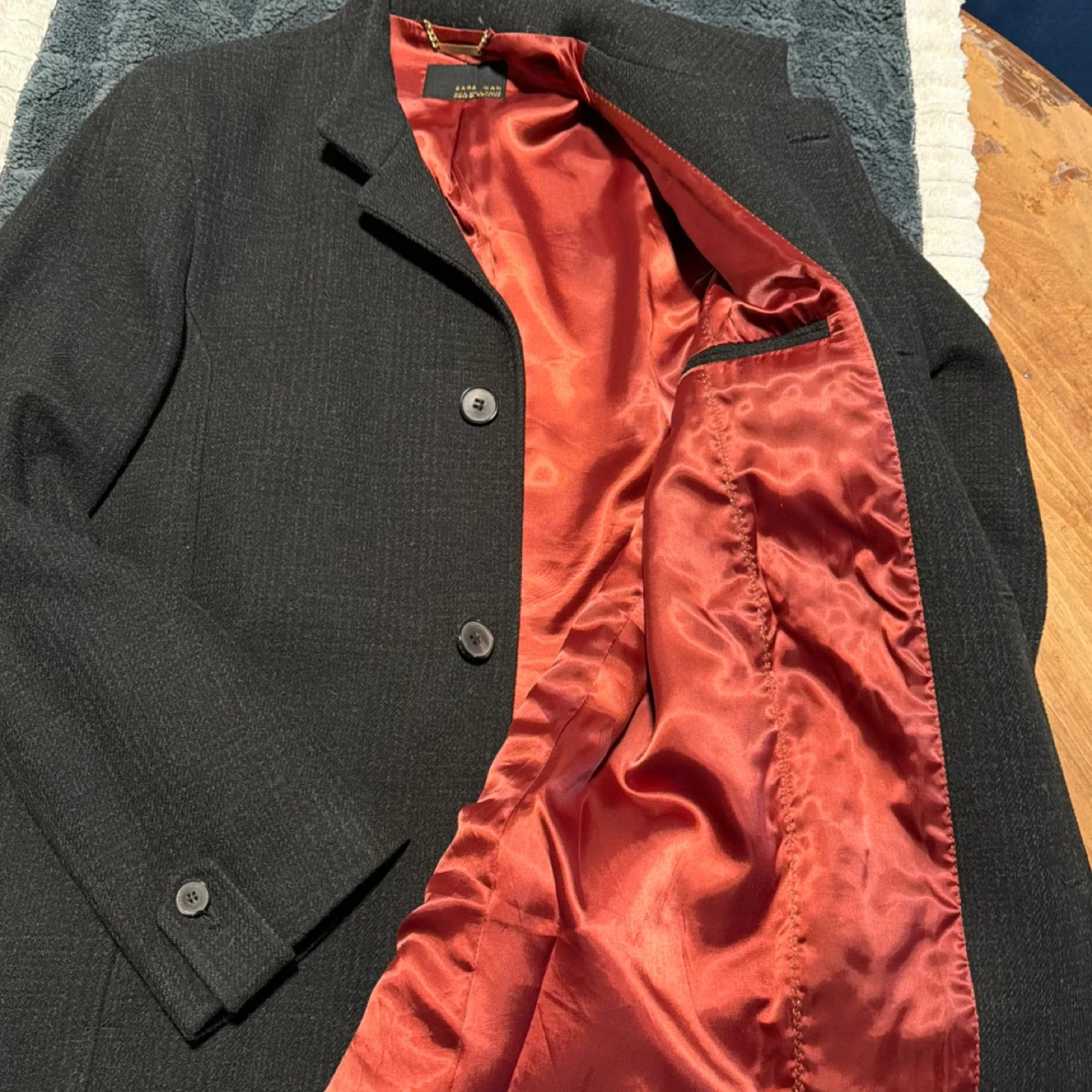 Zara Man Wool Blend Blazer - Size L image indicator(2)