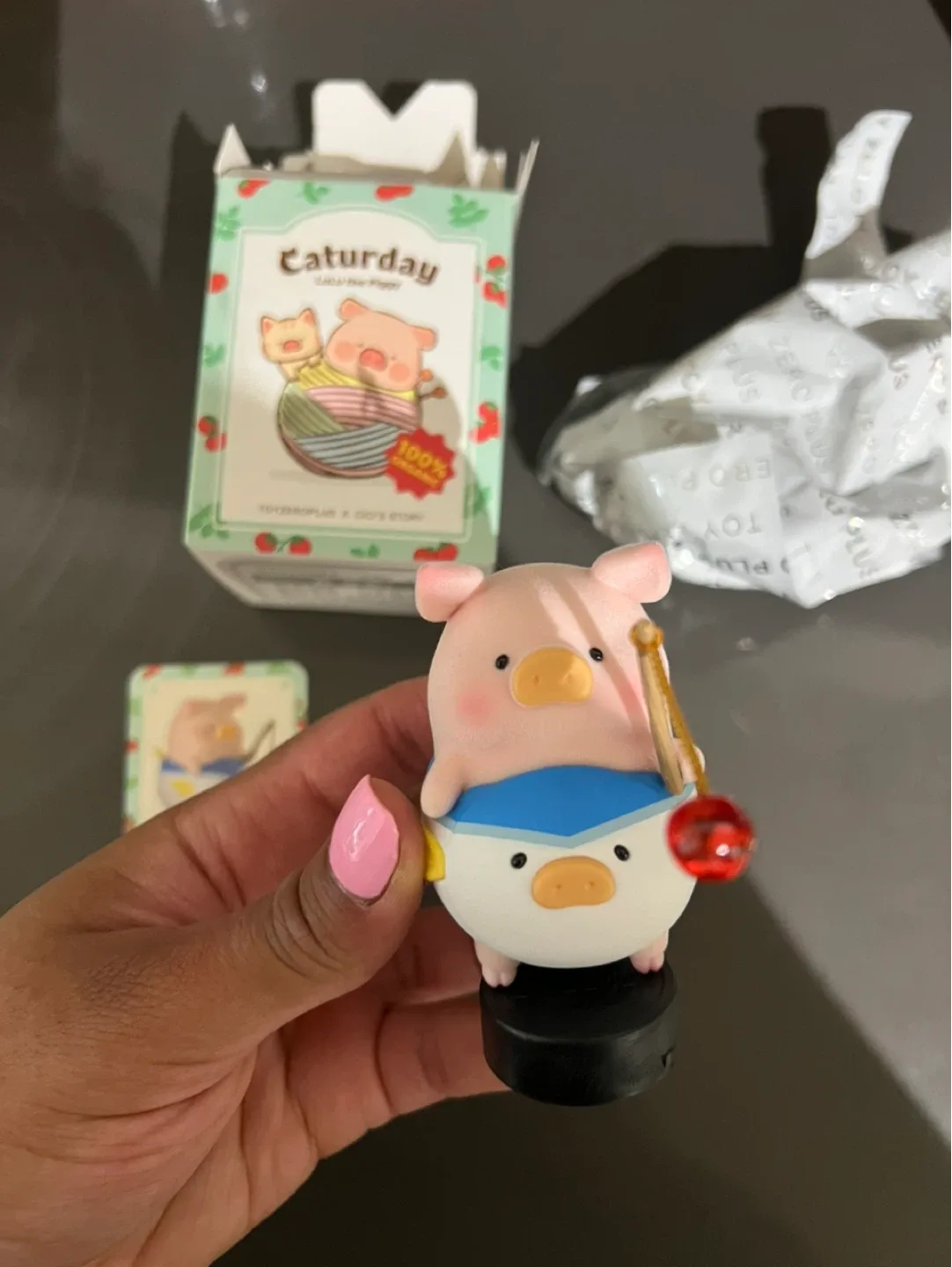 Caturday Lulu the Piggy Figurine