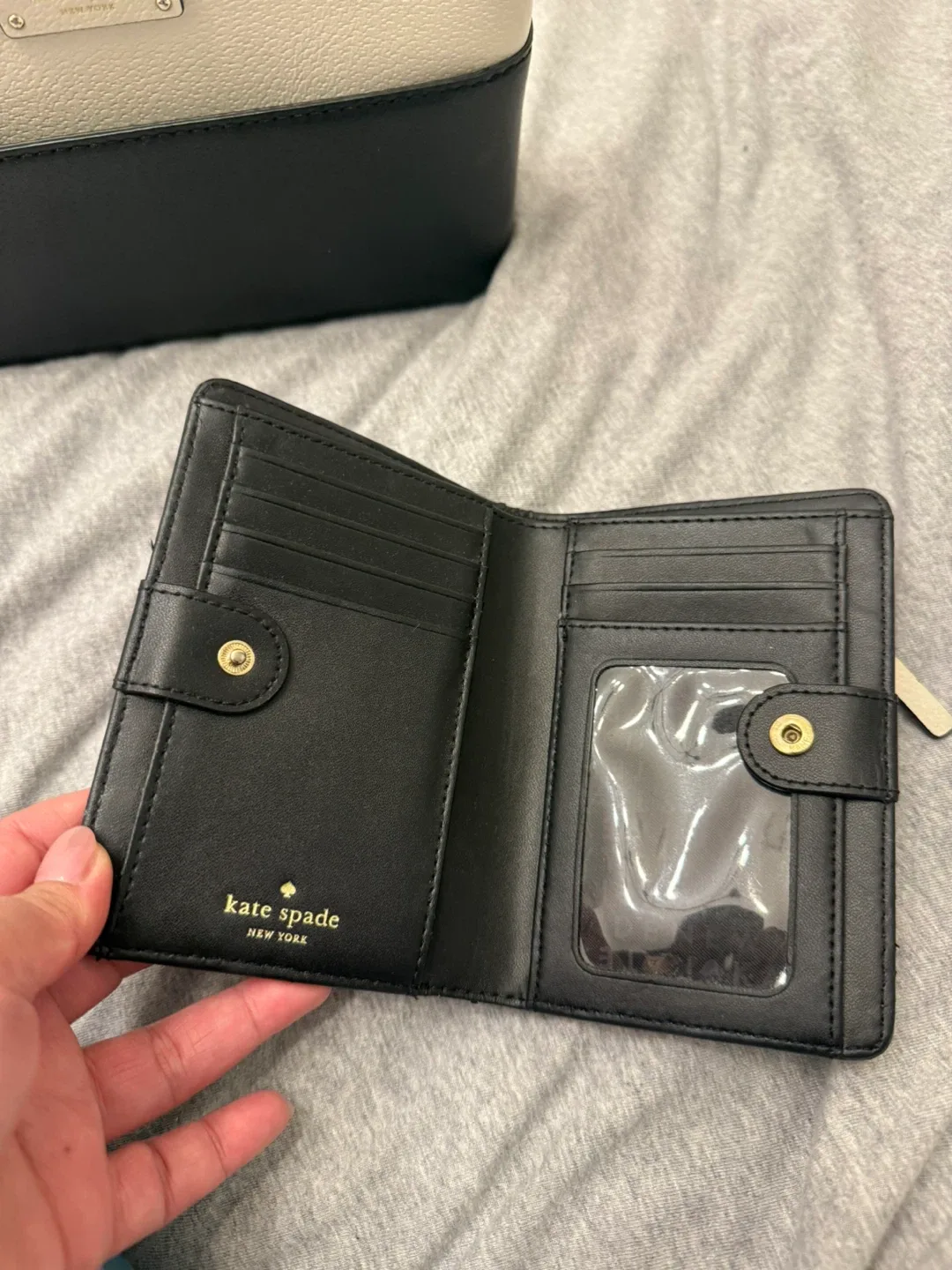 Kate Spade Black & White Crossbody Bag image indicator(5)